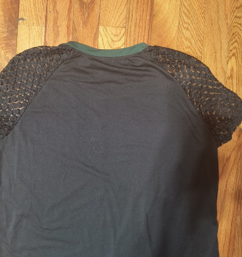 3/$10⭐ Shein color block t-shirt dress, women's large, green, gray, black - Picture 10 of 12